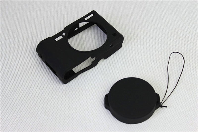 BolinUS Fullbody Ultra-thin Lightweight Rubber Soft Silicone Case Bag Cover for Panasonic Lumix LX10 DMC-LX10 -Black - Image 2